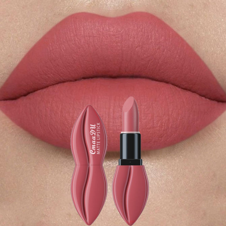 【2024】 10 Colors Waterproof Big Mouth Nude Matte Lipsticks Long Lasting Lip Stick Not Fading Red Velvet Lipsticks Makeup Cosmetic
