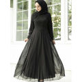 High Quality Black Pure Chiffon Unstitched Fabric for Women, Lightweight and Comfortable. 