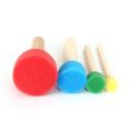 Foam Pouncer Assortment-Sponge Painting Stippler Set 24/pkg-Foam Brush Value Pack-6(1/2 inch),6(3/4 inch),6(1-3/16 inch)6(1-3/4 inch). 