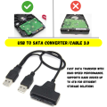 USB to SATA/IDE Converter, Cable, Adapter with 12V Power Supply - Connect All SATA/IDE Hard Drives. 
