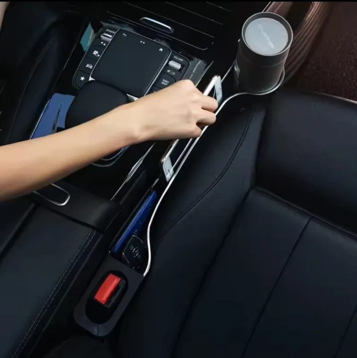 Car%20Seat%20Gap%20Filler,%202%20Pack%20Multifunctional%20Car%20Seat%20Organizer%20with%20Cup%20Holder,%20Car%20Console%20Side%20Organizer%20for%20Cellphones,%20Wallets,%20Keys,%20Coin,%20Cards,%20Sunglasses,%20Passenger%20Side%20&%20Driver%20Side%20-%20Black%20-%20Image%203