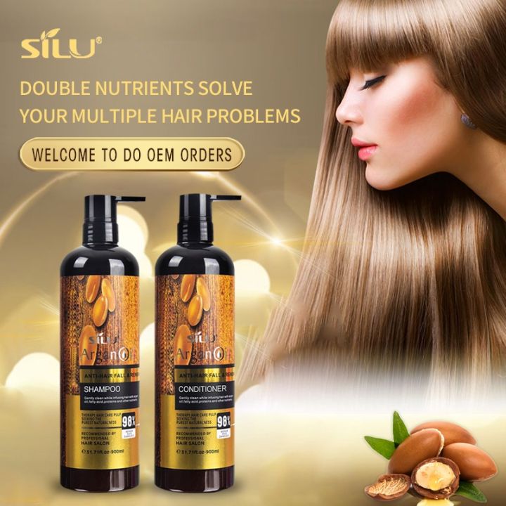 Argan Oil Extract Protein Anti-Hair fall & Renewal Shampoo & Conditioner Set 900ml