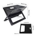 Notebook Portable Flat-Folding BBQ Charcoal Grill, 45x30cm BD-BBQ-10. 