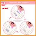 BASEIN New style Sank Magic Practice Copybook 3D Groove Reusable Writing English Book for Kid Calligraphy Wipe-free Children Toys Gift. 