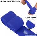 Professional Martial Arts Hand Wraps Protection for MMA, Muay Thai, Kickboxing, 1 Pair Hand Wraps Boxing, Semi-Elastic Nylon-Cotton Handwraps for Men and Women Personal Use (Random Colour). 