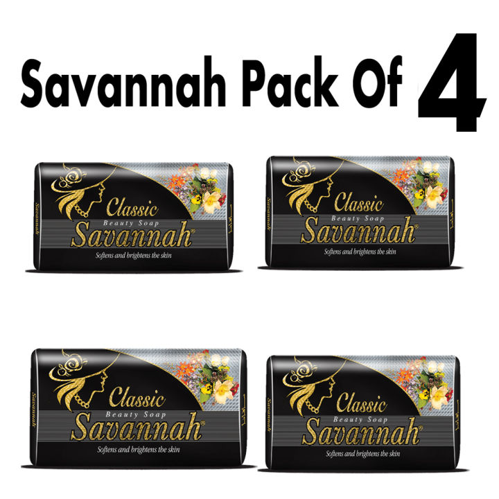 Savannah Pack Of 4 - Classic Savannah Beauty Soap Bar - (family Size) Price in Pakistan