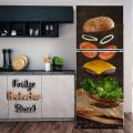 Beautiful Fridge Door Self-adhesive Sticker Waterproof Sheet Renew you old Fridge and Decor your Home. 