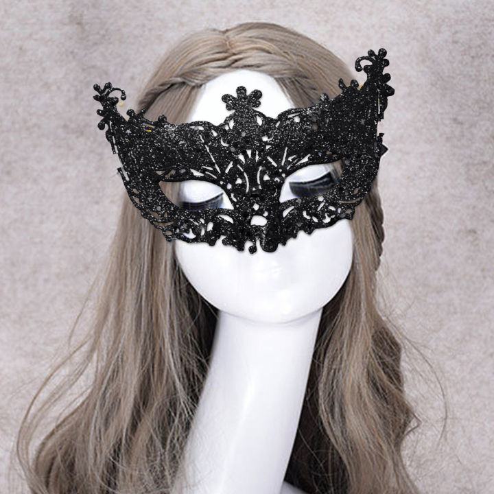 Glitter Anime Cosplay Masks 2024 Fashion Masquerade Face Mask Prom Party Props Costume Halloween Nightclub Queen Eye Mask