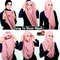 High Quality Popular Design Speediness Pure Color Bubble Chiffon Hijab Convenient Style Double Loop Instant Hijab - Beige. 