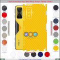 Xiaomi Poco F4 GT, Full Back Protection Vinyl Skin/Wrap in variety of Textures and Colors for PocoF4GT, F4GT. 