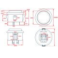5V / 12V Arcade Illuminated Led Push Button 24MM 30MM Light Round Copy SANWA OBSC For Arcade Game Gaminator DIY Joytick Console. 