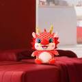 Chinese New Year Dragon Plush Toy Lunar New Year Decorative Ornament Stuffed Animal Doll for Kids. 