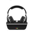 Wireless TV Headphones, 2.4GHz Digital Over-Ear Stereo Wireless Headphones for TV Watching 100ft Distance Charging Dock Rechargeable Black. 