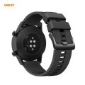 For Huawei Watch GT 2 46mm ENKAY Hat-Prince ENK-AC8202 Full Coverage PC Frosted Case + 9H Tempered Glass Protector(Pink). 