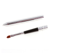 Foldable Silver Lip Makeup Brush Pen Metal Handle Cosmetic Lipstick Applicator Lip Gloss Brush With Protect Cap Maquiagem Tool. 