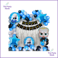 The Party Nook Presents Cartoon Birthday Theme Decorations Spiderman Baby Shark Theme Boss Baby Birthday Decoration 1st Birthday. 
