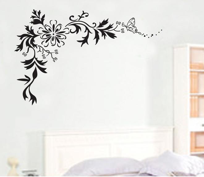 Wall Painting Decor LCD TV Back Ground Wall sticker corner Wall Sticker Jm-7032