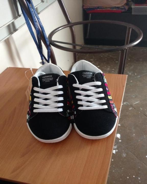 Black Stylish Multi Colors Sneaker for Men