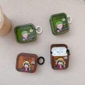 One Piece Applicable airpods Apple pro2 Protective Cover Luffy Zoro 2 3 Third Generation Wireless Bluetooth Earbuds Case. 