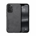 LEEWINDA For Samsung Galaxy A73 5G Phone Case,Luxury Leather Skin Sensing Magnetic Car TPU Wrap Back Cover. 