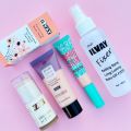 Foundation Stick + Foundation Tube + Liquid Concealer + Makeup Fixer. 