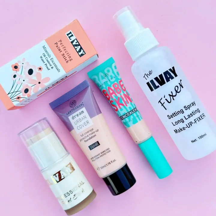 Foundation%20Stick%20+%20Foundation%20Tube%20+%20Liquid%20Concealer%20+%20Makeup%20Fixer%20-%20Image%202