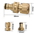 Hose Connector Rustproof Brass Garden Hose Adapter Quick Connector for Leak-proof Fitting Southeast Asian Buyers' Choice Male Hose Connector. 