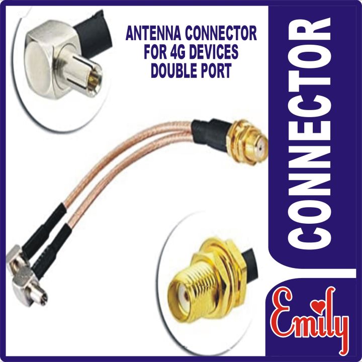 Antenna Connector For EVO Wingle Charji Bolt Dongle Nitro etc Internet Devices CONNECTOR FOR EVO WINGLE CHARJI BOLT DONGLE NITRO CLOUD MIFI BLAZE AND ALL OTHER INTERNET DEVICES