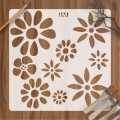 Flowers Reusable Stencil For wall Painting Art DIY Home Decor,  Album Crafts & Canvas. 