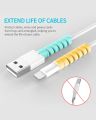 Universal Silicone Cable Protector Sleeves Cover Chargering Data Cable Protector for Smart Phones USB Mouse Cable Protector, Spiral Flexible Cord Saver for All Cell Phones Data Lines. 