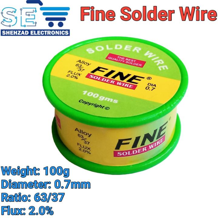 Solder Wire with Flux  0.7mm 100g Fine Soldering Wire Roll