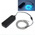 12V USB 1M 3M 5M Car EL Wire led strip Atmosphere light for DIY Flexible AUTO interior Lamp Party Decoration Lights Neon Strips--blue--5M. 