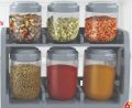 Spice Line Spice Rack 6 Pcs Jar Set. 
