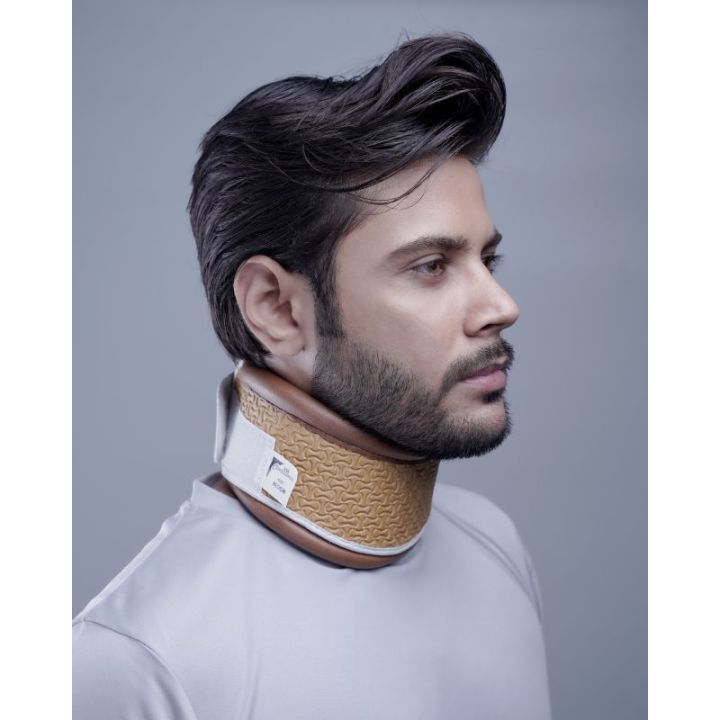 ECONOMY CERVICAL COLLAR HARD TWO PIECE MADE OF EVA SHEET (TS ORTHO & SURGICAL)