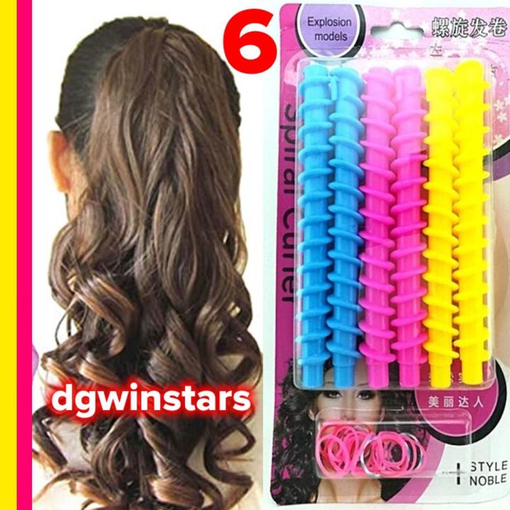 6 Hair Curlers Curlformers Long Spiral Curls Top up Pack FASHION: These rollers and curlers will lift your hair, curls and waves to create a unique style. SIZE:Suitable for long hair. 12in/30cm CONVENIENT: Fast and easy to use.