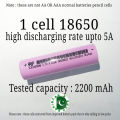 18650 2200mAh lithium ion cell 18650 battery cell recycled ICR 18650 battery cell  3.7 volt to 4.2 volt rechargeable battery tested capacity high draining 4c battery 18650 cell price in pakistan 18650 battery price in pakistan Pakistan E shop. 