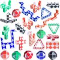 24 Blocks Snake Magic Twist |Jigsaw Puzzle Speed Magic Ruler Snake Toys Children Educational Toys Christmas Gifts. 