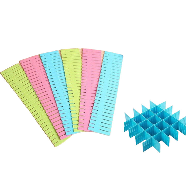 Pack of 4 Drawer Organisers, Drawer Dividers, Closet Organizer, Size 11 x 3 Inch home decor wardrobe short box clothes dividers plastic box for storage adjustable Drawer Organizer Board Storage Boxes