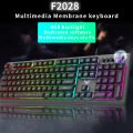 Semi Mechanical Gaming Keyboard with Rainbow LED Backlit Lights Effects, Gaming RGB Keyboard with 3 Effects Wired gaming keybaord for Laptop PC Game for pubg mobile. 
