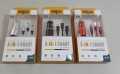 3 IN 1 CHARGER IN DIFFERENT COLOUR WHICH CHARGES YOUR DEVICE IN 5.8A WITH IPHONE PIN, C TYPE PIN AND OLD ANDROID PIN.. 