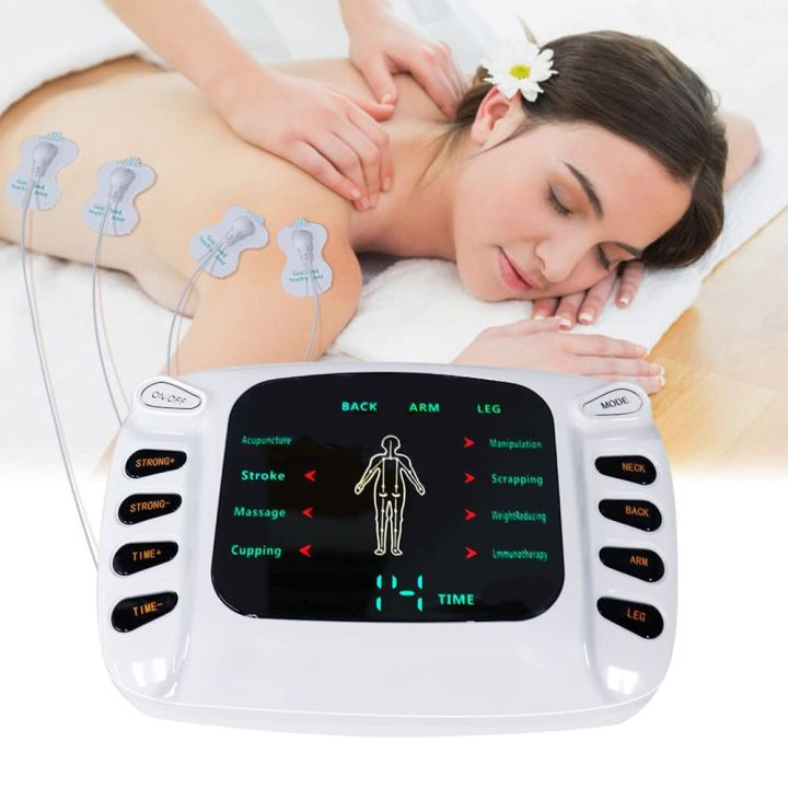 Blueidea Electronic Pulse Massager Therapy Stroke Slimming Machine For Pain Relief & Fitness Acupuncture Therapy Machine English Version For Pain Relief & Fitness Electronic Pulse Massager - Digital Physiotherapy Machine - Stroke acupuncture slippers