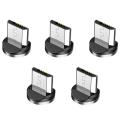 5X Round Magnetic Cable Plug Phone Android Magnet Charger Plug Micro-USB Fast Charging Adapter. 