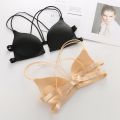 Front buckle Closure Wire Free Women Bra Padded Bralette Gather Push Up Seamless Soft Bra Underwear Bras. 