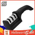 HelloWorld Kitchen Sharpener 3 Stage Slots Chopper Scissors Sharpening Stone. 