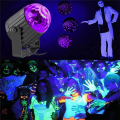 UV Black Light,Light with Plug 6W,Black Flood Light Neon Glow for Glow Party,Halloween,Fluorescent Poster, EU Plug. 
