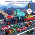 Multi Functional 2 in 1 Boys Toys Blaster Truck Nerf Gunz & Car launcher Toy Truck. 