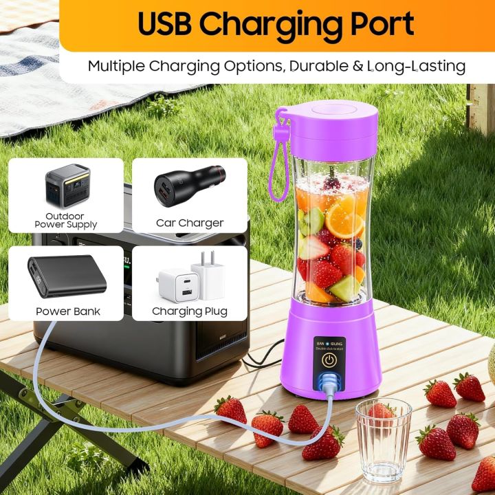 python functions – artofit Images High Quality Grahic Portable Rechargeable Blender Juicer Cup – USB Smoothie Maker – 6 ...