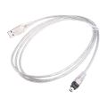 USB Data Cable iEEE 1394 4 Pin to USB Mini Plug Firewire Cord for Mini DV. 