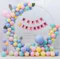 Pack of 57 pcs theme set Birthday Decoration for all person age group  . banner. arch tape. glue/double tape and 54 different colors balloons    | Blue and Silver Balloons for Birthday Decorations ( see pic no 7) for all disprition. 