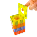 49 PCs Magic Magnetic Paradise Light Building Blocks Assembling for Kids 3D Lighting Bricks set Intelligence Toys Orbital Sliding Ball Pipe Colorful Marble Running Toy. 